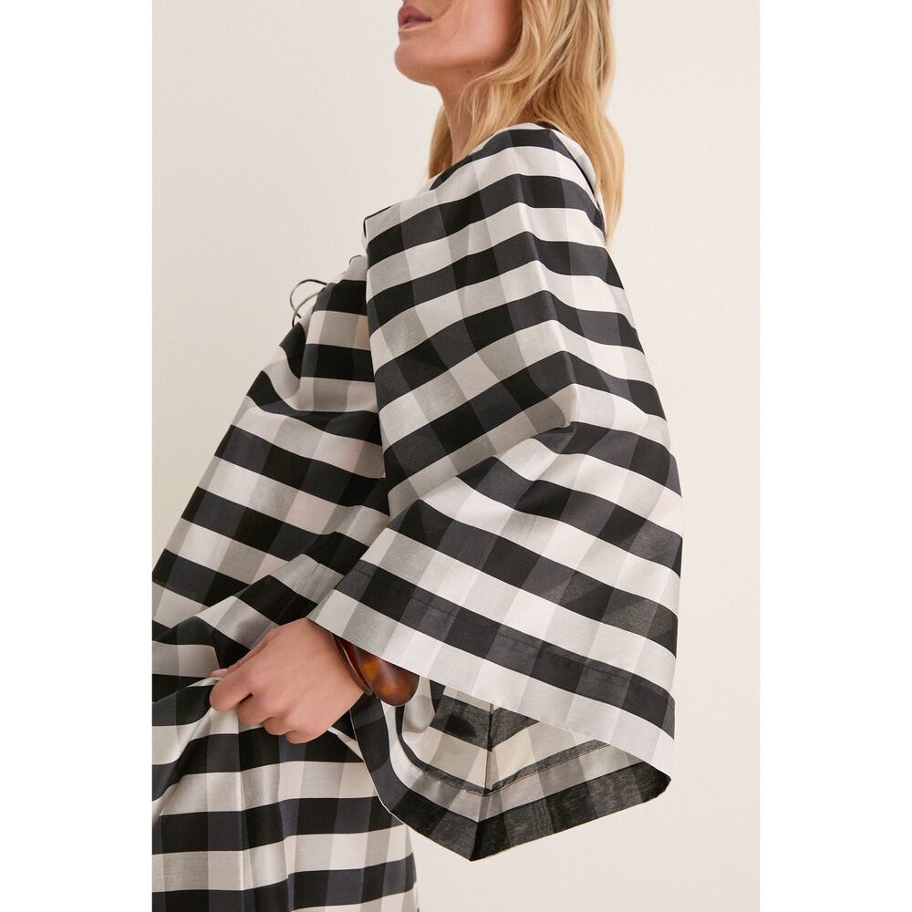 TUCKERNUCK Midnight Check Claudine Dress Size L EUC Retail $228 - Picture 5 of 8